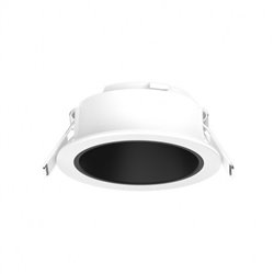 Collerette basse luminance rond/rond, blanc/noir pour spot Eclat II ÉCLAT CCT II
