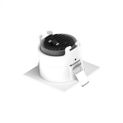 Collerette basse luminance carré/rond, blanc/blanc pour spot Eclat II ÉCLAT CCT II