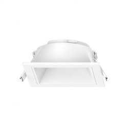 Collerette basse luminance carré/carré, blanc/blanc pour spot Eclat II ÉCLAT CCT II