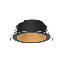 Collerette basse luminance rond/rond, noir/doré pour spot Eclat II ÉCLAT CCT II