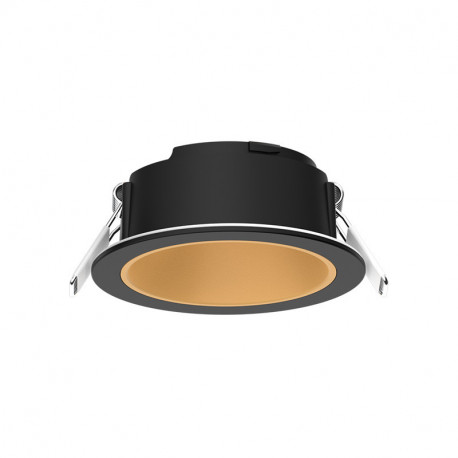 Collerette basse luminance rond/rond, noir/doré pour spot Eclat II ÉCLAT CCT II