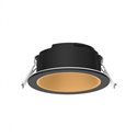 Collerette basse luminance rond/rond, noir/doré pour spot Eclat II ÉCLAT CCT II