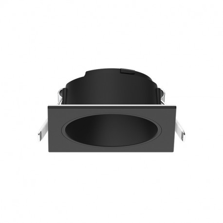 Collerette basse luminance carré/rond, noir/noir pour spot Eclat II ÉCLAT CCT II