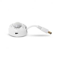 Détecteur de mouvement infrarouge + crépusculaire 10 m pour bandeau LED Monocouleur