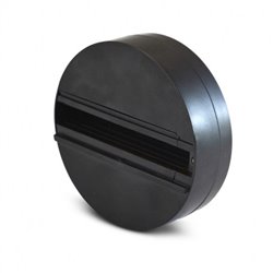 Patère noire Ø112 x 35 mm 