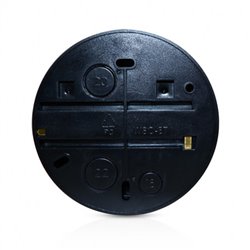 Patère noire Ø112 x 35 mm 