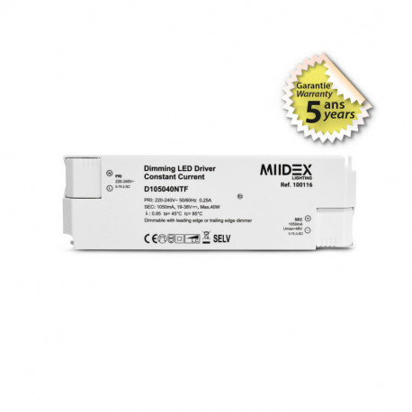Alimentation pour LED 40W 19-38V