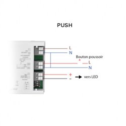 Alimentation pour LED 43W 21-70V