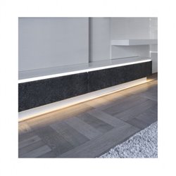 Lot de 10 profilés fins 1 m aluminium pour bandeaux LED
