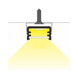 Lot de 10 profilés fins 1 m aluminium pour bandeaux LED