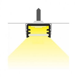 Lot de 10 profilés fins 1 m aluminium pour bandeaux LED