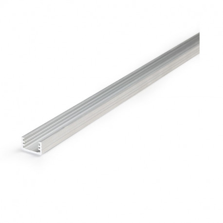 Lot de 10 profilés fins 2 m alu brut pour bandeaux LED