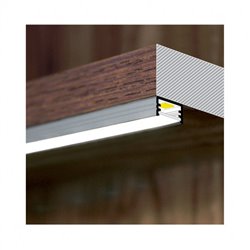 Lot de 10 profilés fins 2 m alu anodisé pour bandeaux LED