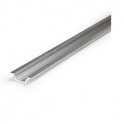 Lot de 10 profilés rainure 2 m alu brut pour bandeaux LED