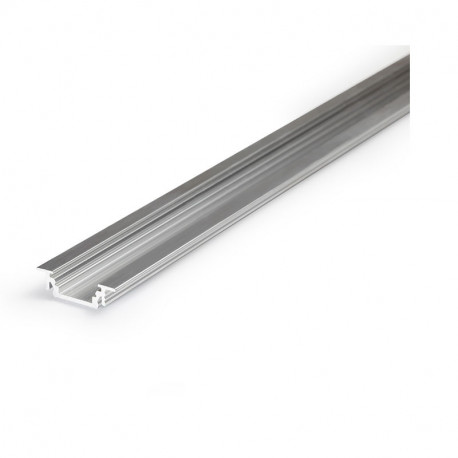 Lot de 10 profilés rainure 2 m alu brut pour bandeaux LED