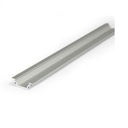 Lot de 10 profilés rainure 2 m aluminium pour bandeaux LED