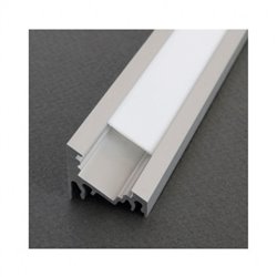 Lot de 10 profilés angle 30-60° 1 m aluminium pour bandeaux LED