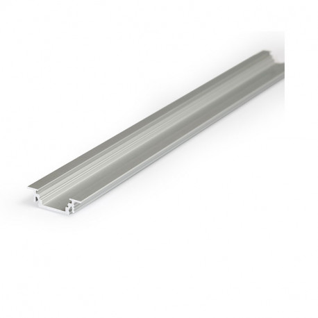 Lot de 10 profilés rainure 14,4 mm 2 m alu anodisé pour bandeaux LED