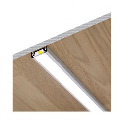 Lot de 10 profilés plats 1 m aluminium pour bandeaux LED