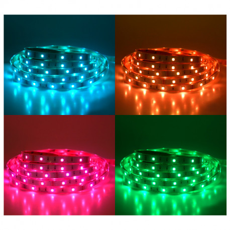 Ruban LED de 5 m 7,2W/m RGB largeur 12 mm