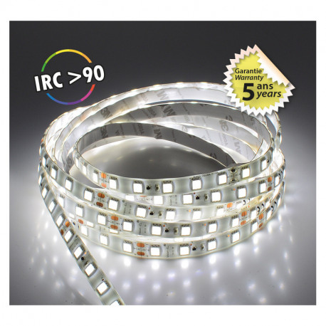 Ruban LED de 5 m 12,4W/m 796 Lm/m Blanc jour 