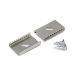 Lot de 2 supports de montage souples profilé aluminium pour bandeaux LED