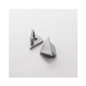 Lot de 2 terminaisons profilé angle 45° gris pour bandeaux LED