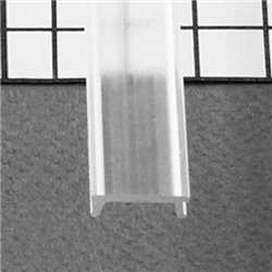 Lot de 10 diffuseurs clips transparents profilé 15,4 mm 2 m pour bandeaux LED