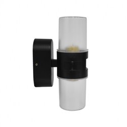 Applique murale extérieur LED GU10, noir 2x7W LED ou 2x35W  MALBEC