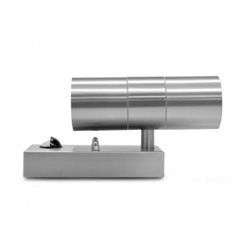 Applique murale extérieur LED GU10 + détecteur, 2x7W LED ou 2x35W  CLAIRETTE DIRECT/INDIRECT
