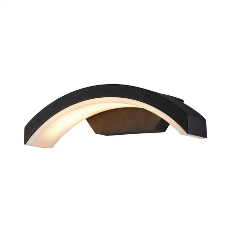 Apllique murale LED gris anthracite, 6W 360 Lm Blanc chaud  CURVILIGNE