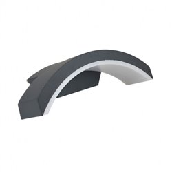 Apllique murale LED gris anthracite, 6W 360 Lm Blanc chaud  CURVILIGNE