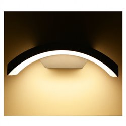 Apllique murale LED gris anthracite, 8W 330 Lm Blanc neutre  CURVILIGNE