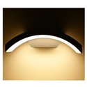 Apllique murale LED gris anthracite, 8W 330 Lm Blanc neutre  CURVILIGNE