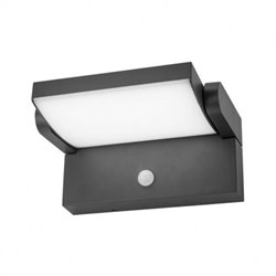 Applique murale LED orientable, 12W 720 Lm Blanc neutre détecteur IR + Crépusculaire CASPER