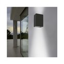 Applique murale LED gris anthracite, 2x7W LED ou 2x35W  ALTESSE RECT