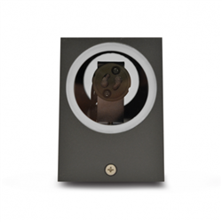 Applique murale LED gris anthracite, 2x7W LED ou 2x35W  ALTESSE RECT