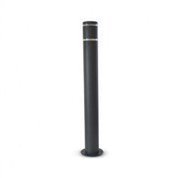 Potelet gris anthracite, 1x60W  HORTENSIA