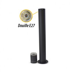 Potelet gris anthracite, 1x60W  HORTENSIA