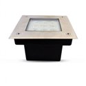 Spot LED encastré sol inox 316L, 9W 740 Lm Blanc neutre  ETNA CARRE