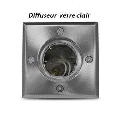 Spot encastrable LED, 1x7W LED ou 1x35W carré FUJI