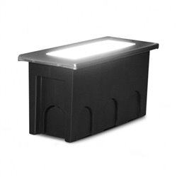 Spot LED encastré sol alu brossé 1,5W 60 Lm Blanc neutre 