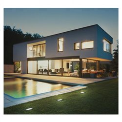 Spot LED encastré sol alu brossé 1,5W 60 Lm Blanc neutre 