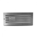 Spot LED encastré sol grille inox 304, 1x12W LED ou 1x60W  PITON E27