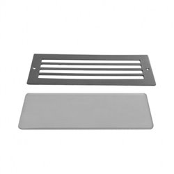 Spot LED encastré sol grille inox 304, 1x12W LED ou 1x60W  PITON E27