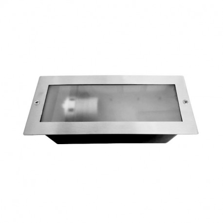 Spot LED encastré sol inox 304, 1x12W LED ou 1x60W  PITON E27