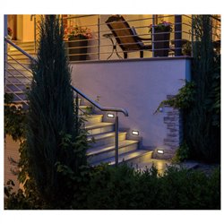 Spot LED encastré sol inox 304, 1x12W LED ou 1x60W  PITON E27