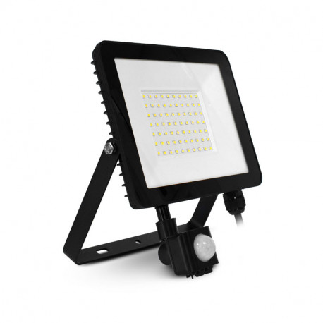 Projecteur LED avec détecteur RF 100102 50W 4000 Lm Blanc jour Miidex  Lighting