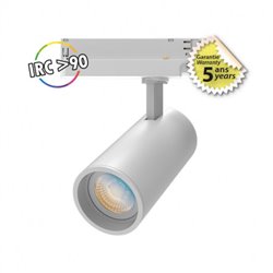 Spot LED sur rail, blanc 15W 1275/1440/1320 Lm Blanc chaud à Blanc jour  FOCUS CCT II