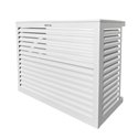 Habillage groupe extérieur cache-clim Aluminium Blanc Taille L